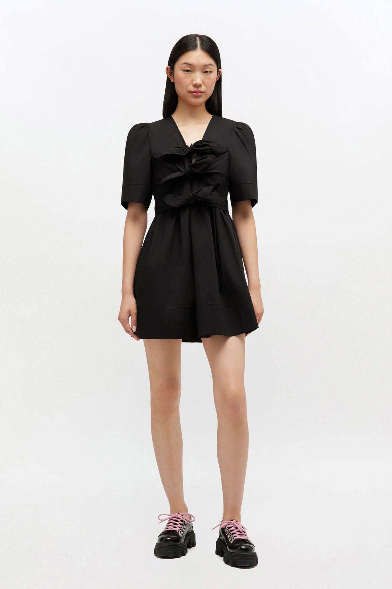 Cotton Mini Dress - GANNI