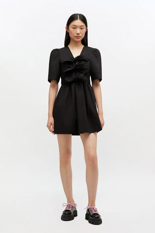 Cotton Mini Dress - GANNI