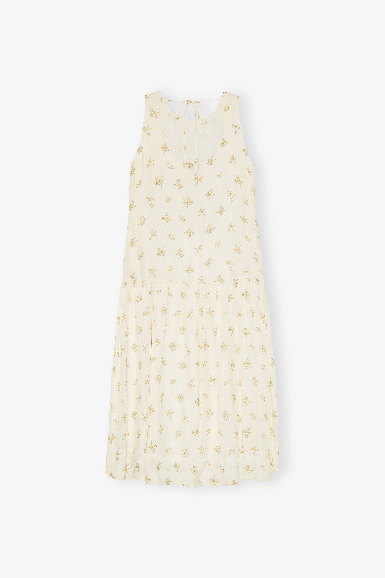 White Floral Dress - GANNI