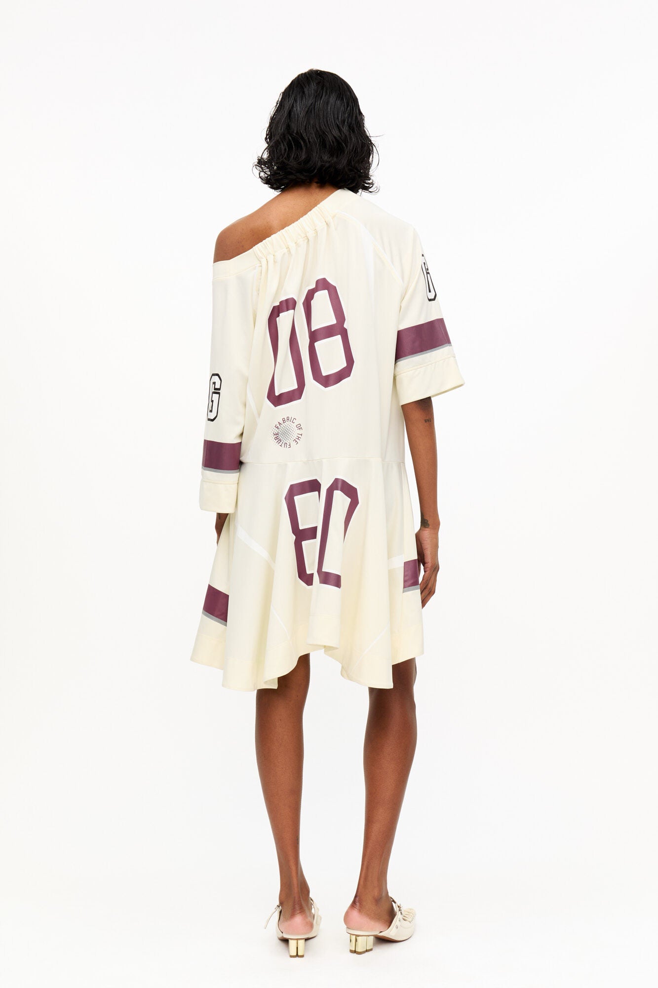 Ivory GANNI League Oversized Mini Dress - GANNI