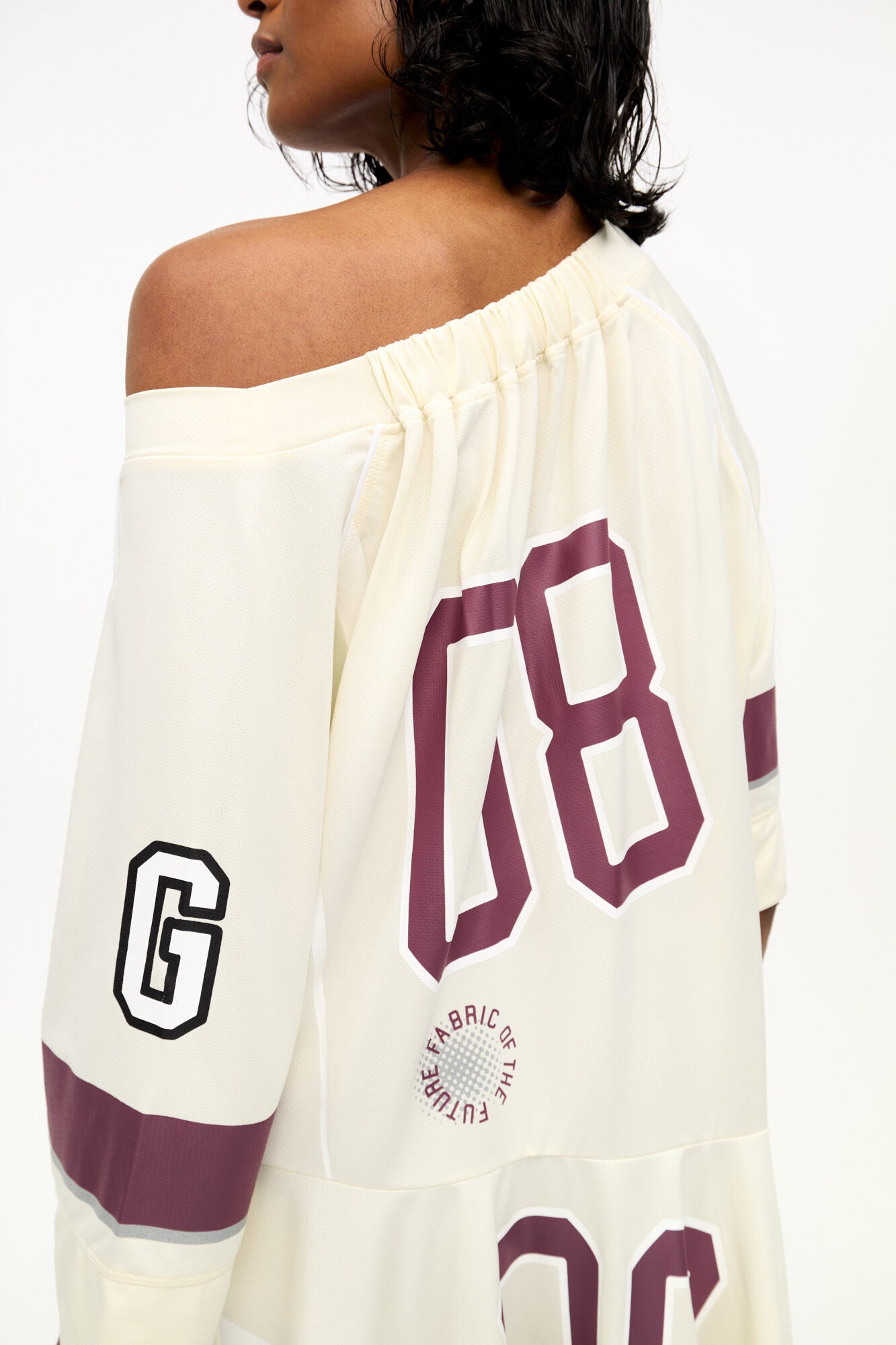 Ivory GANNI League Oversized Mini Dress - GANNI