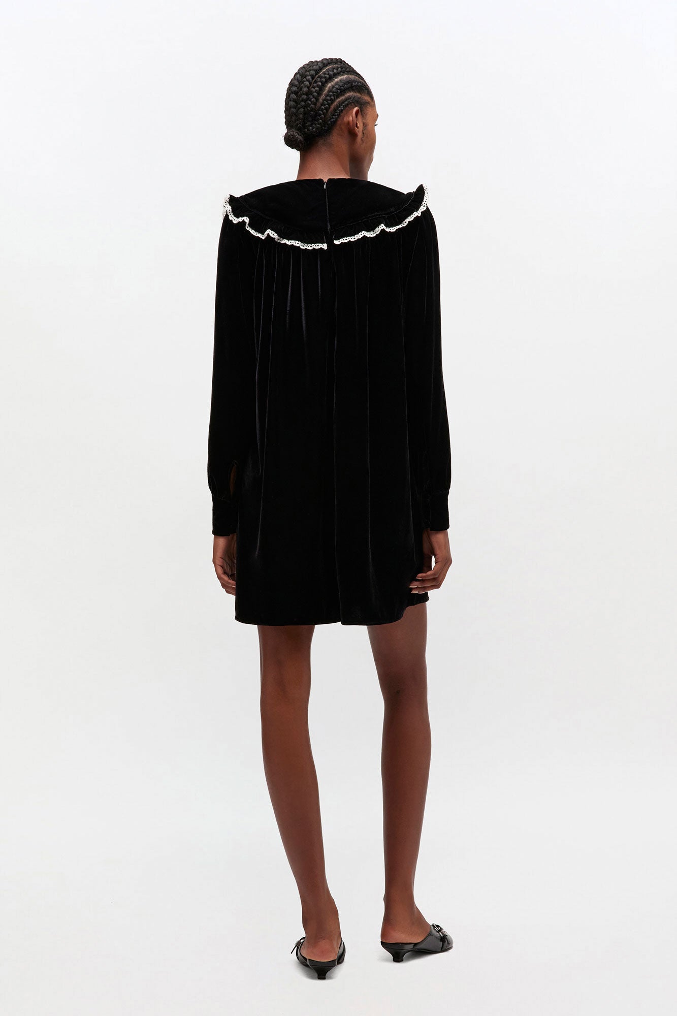 Black Velvet Dress - GANNI