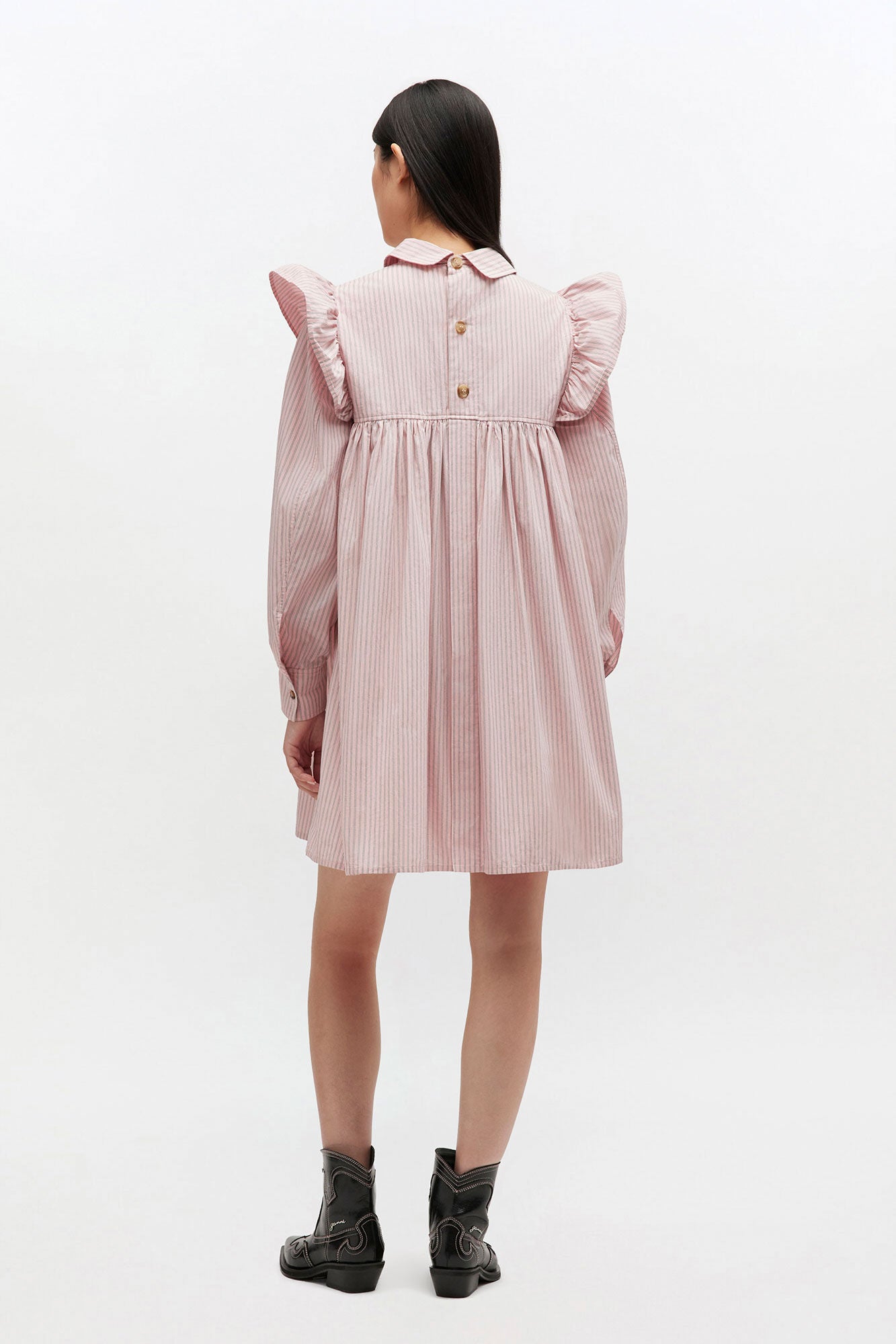 Pink Mini Shirt Dress - GANNI