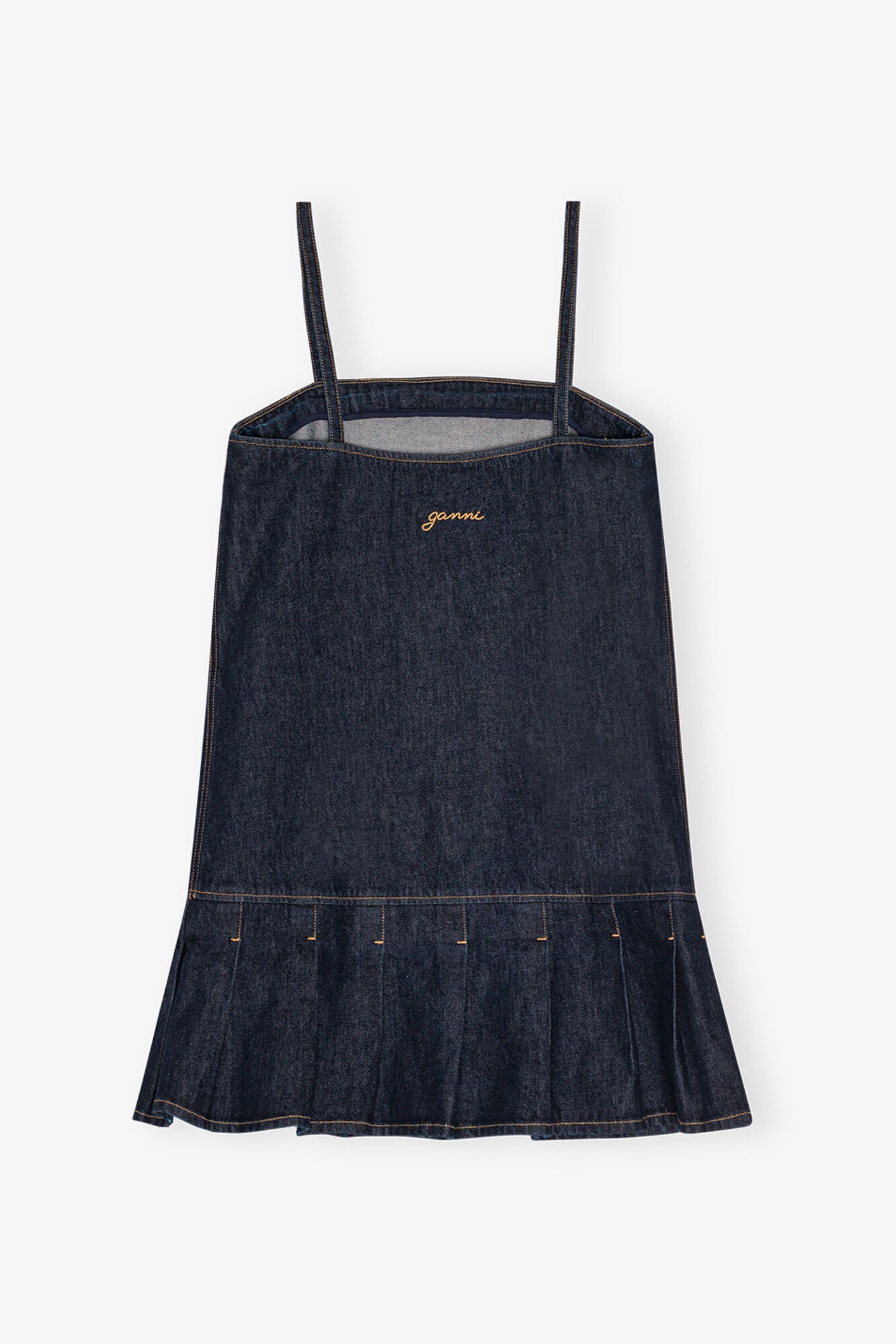 Denim Strap Mini Dress - GANNI