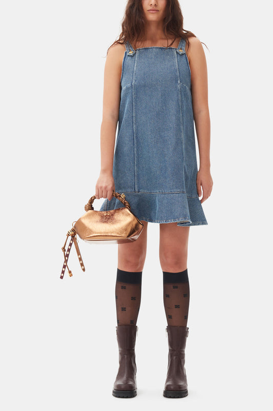 Blue Denim Mini Dress - GANNI