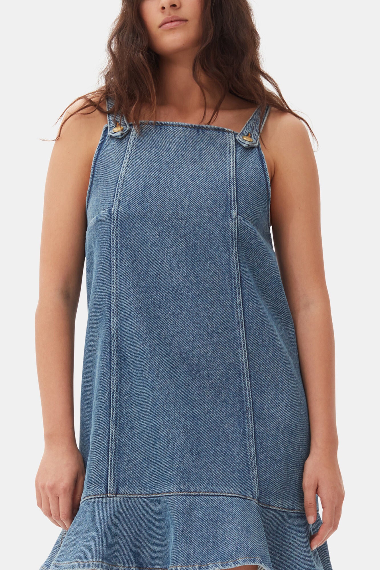 Blue Denim Mini Dress - GANNI