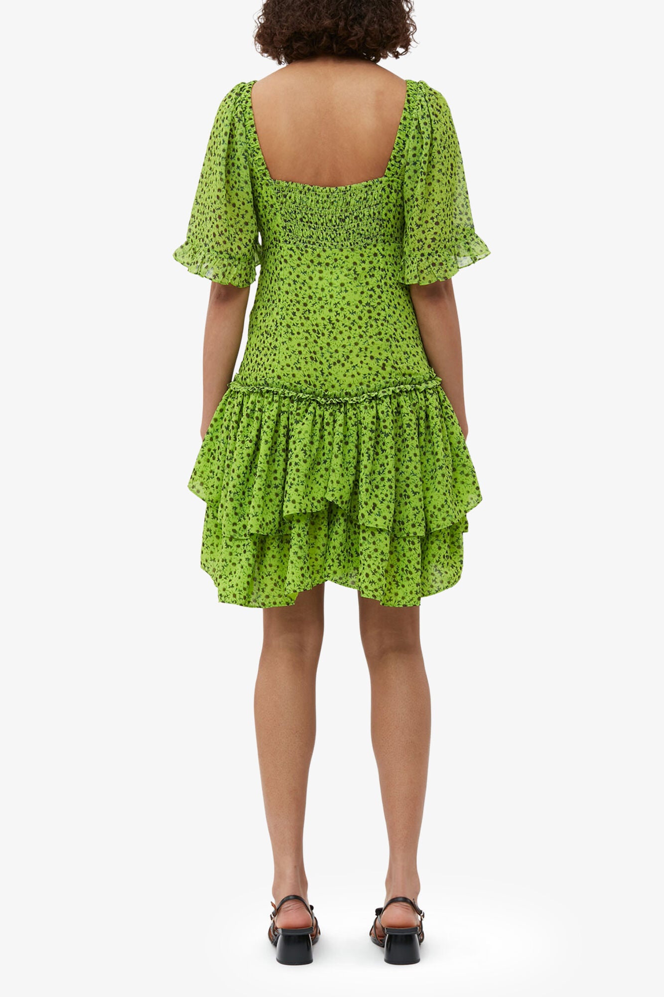 Chiffon Mini Dress - GANNI