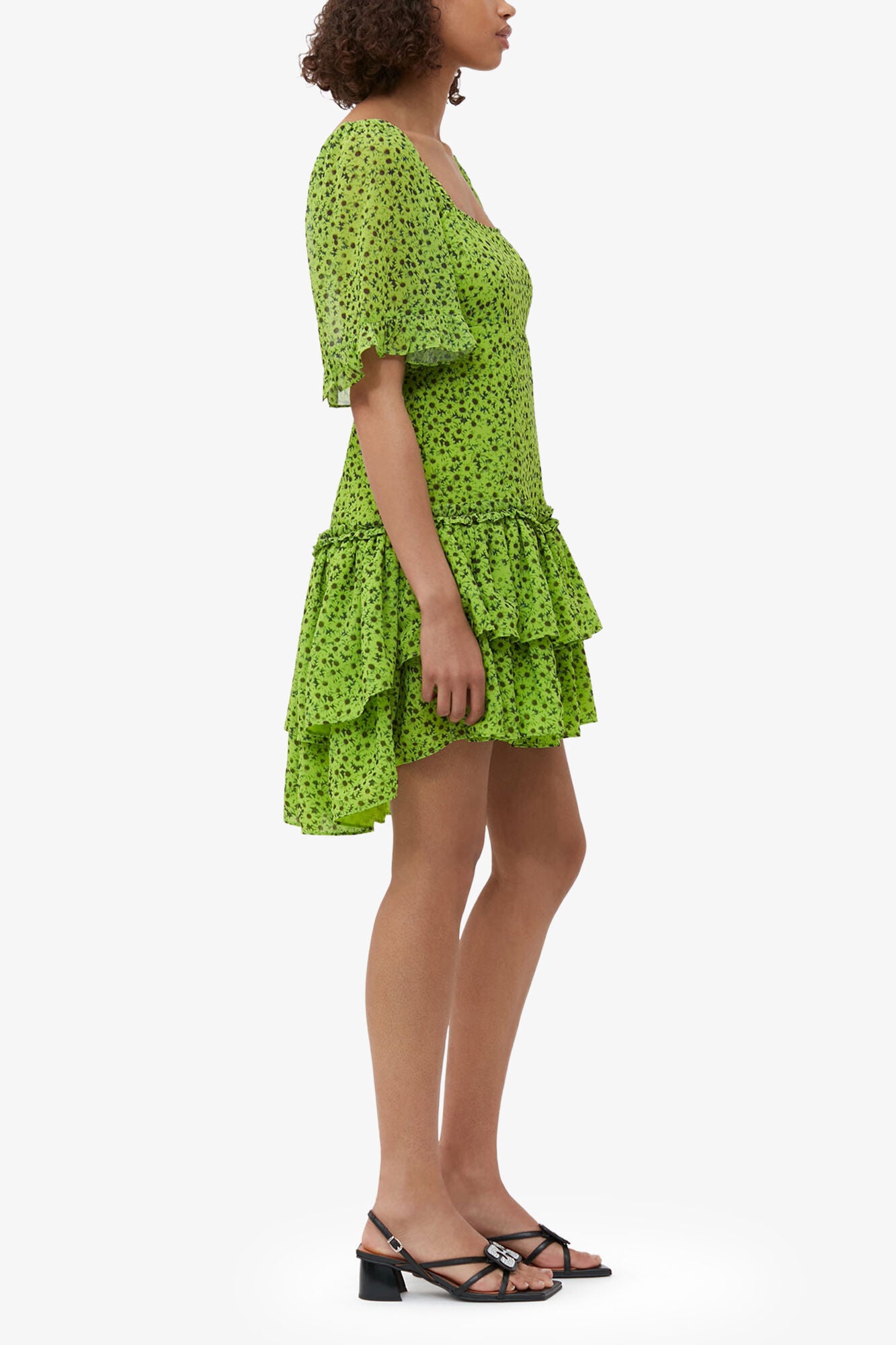 Chiffon Mini Dress - GANNI