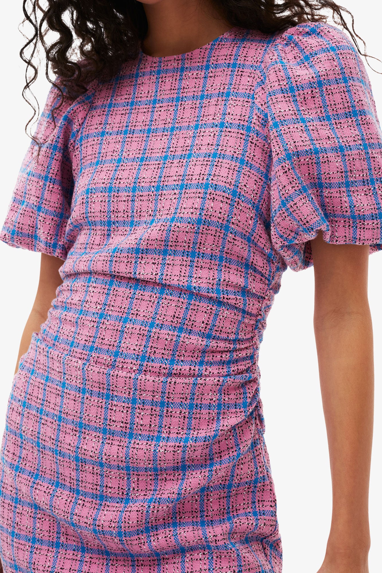 Check Suiting Mini Dress - GANNI
