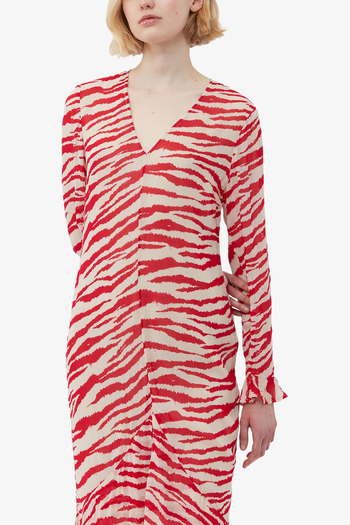 Printed Light Georgette Maxi Dress - GANNI