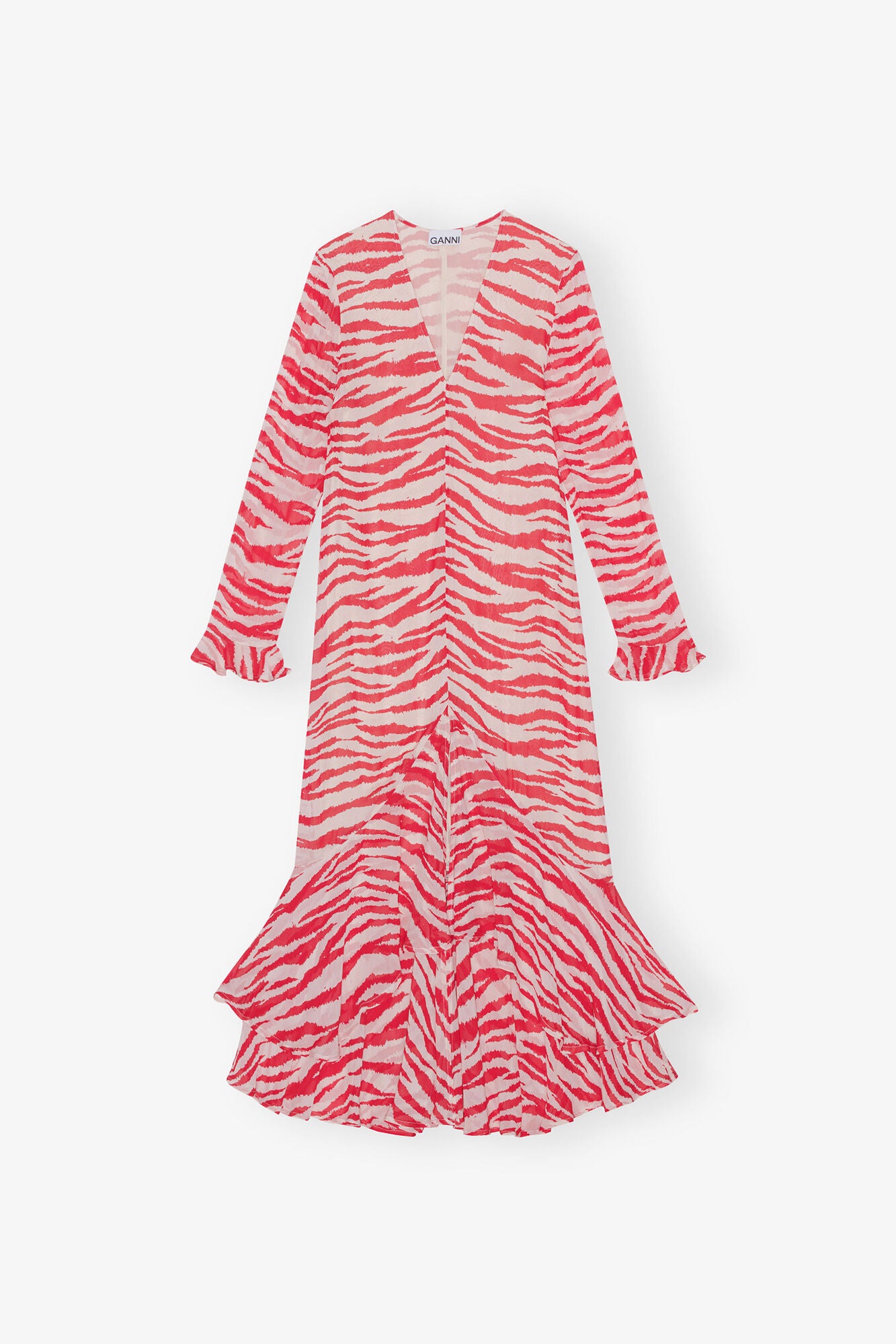 Printed Light Georgette Maxi Dress - GANNI
