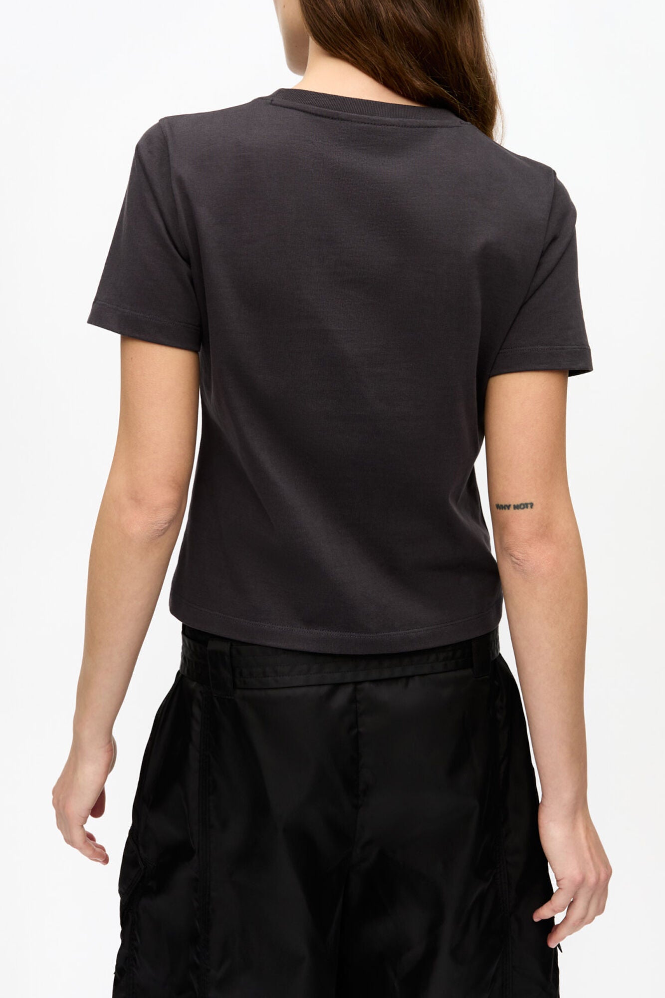 Black Cropped Heart T-shirt - GANNI