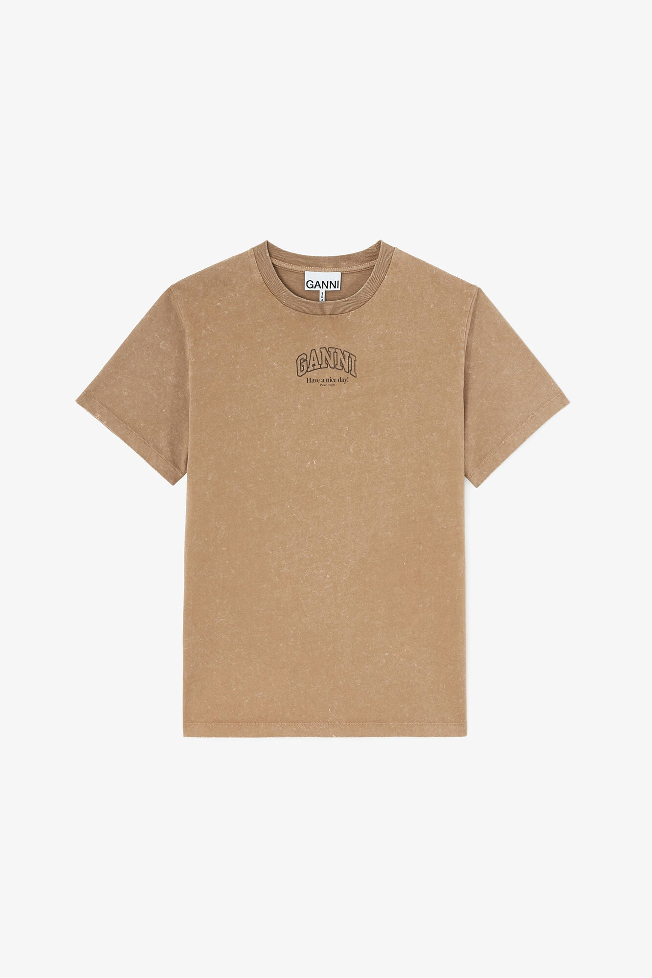 Essentials Tee with Washed Effect - GANNI