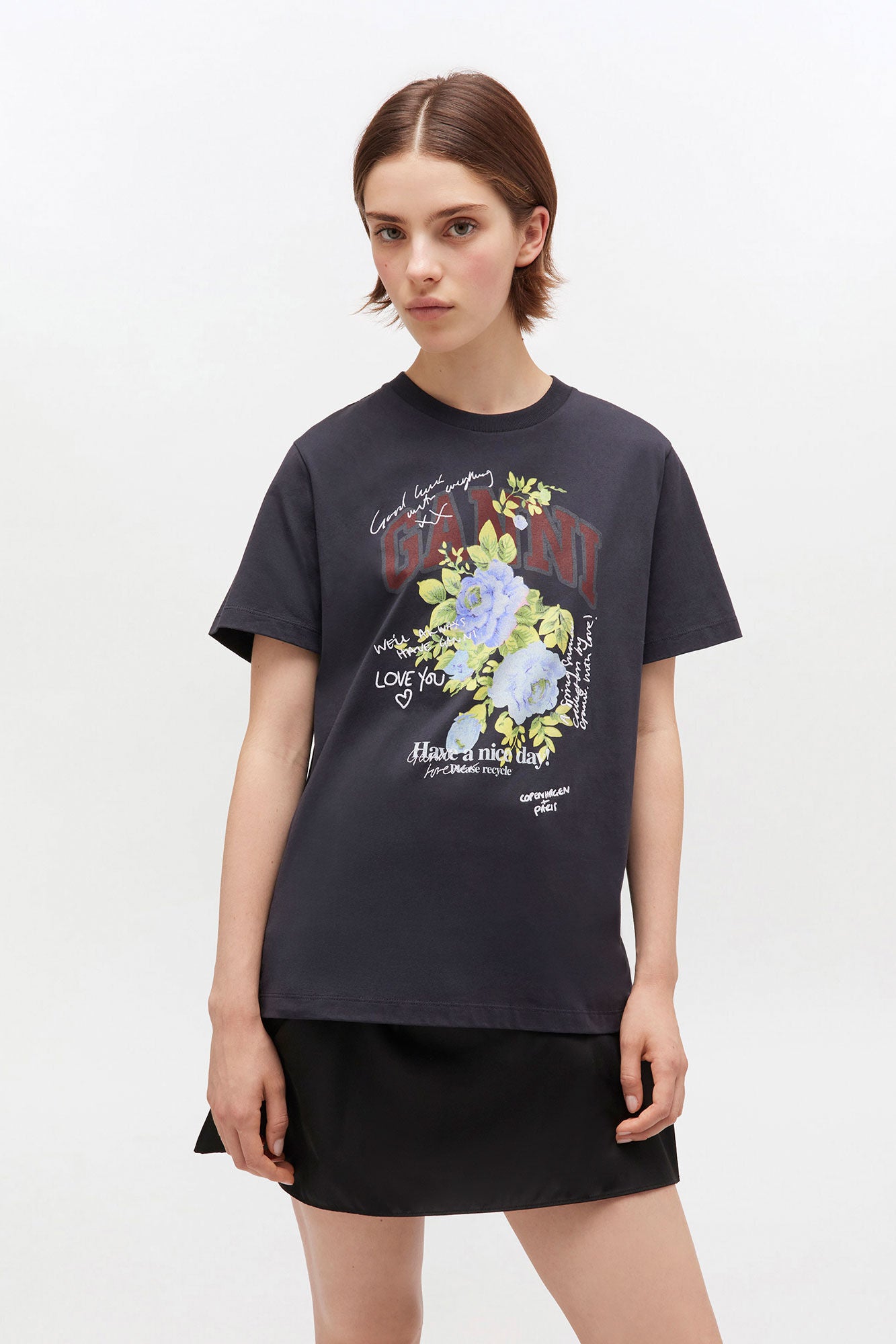 Black Rose T-shirt - GANNI