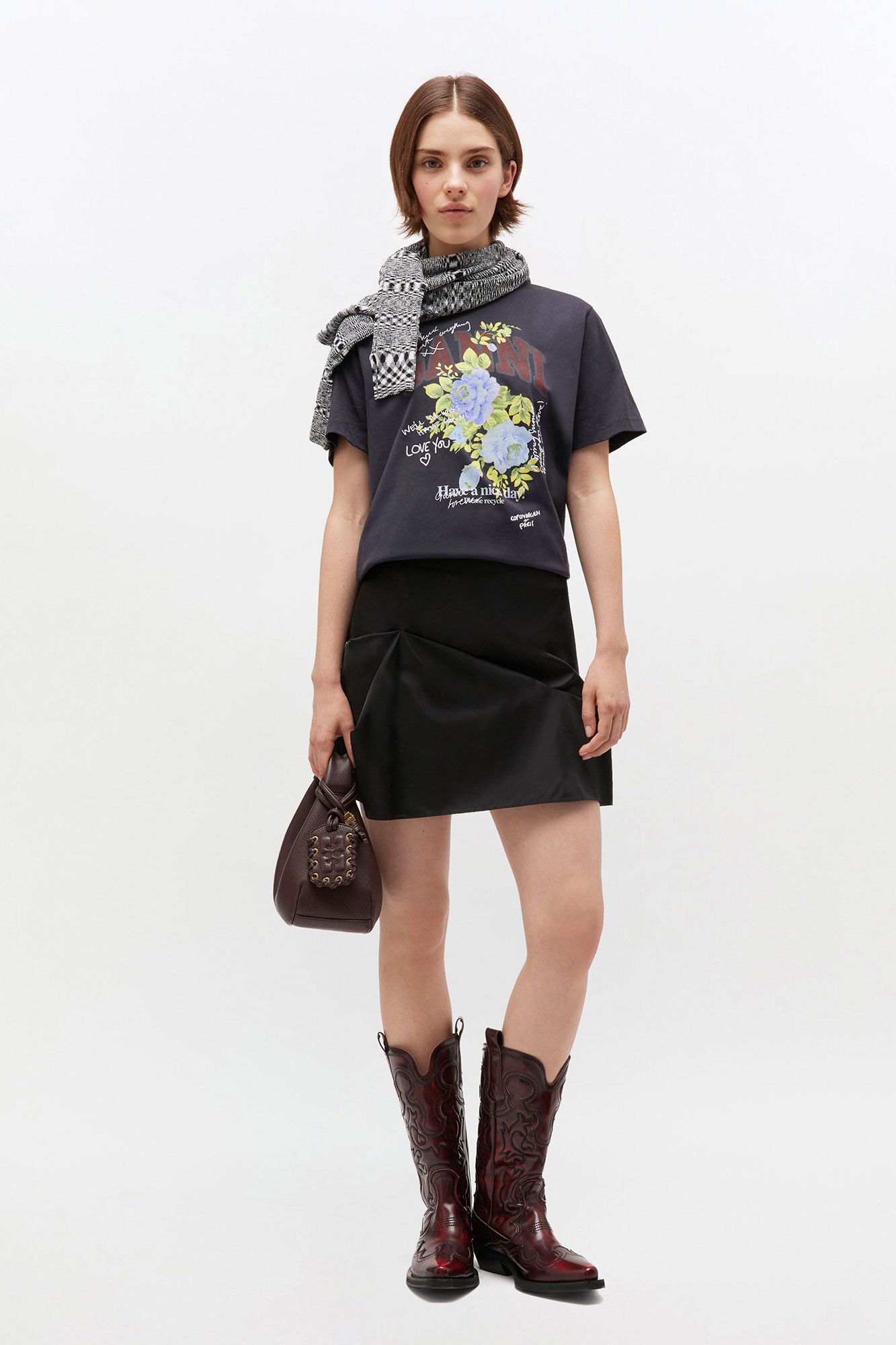 Black Rose T-shirt - GANNI