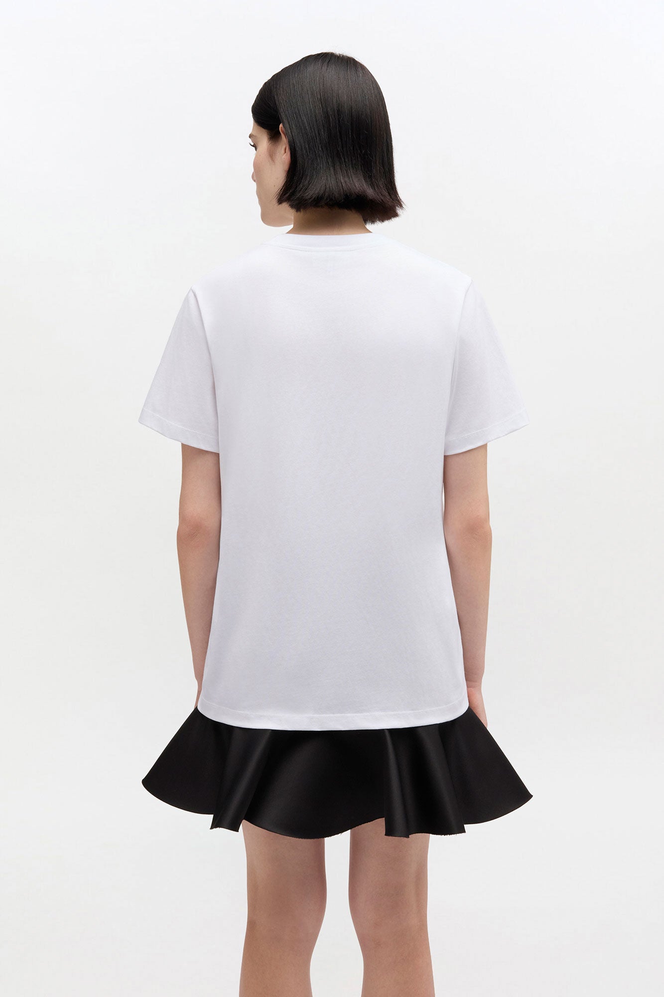 White Western Boot Print T-shirt - GANNI