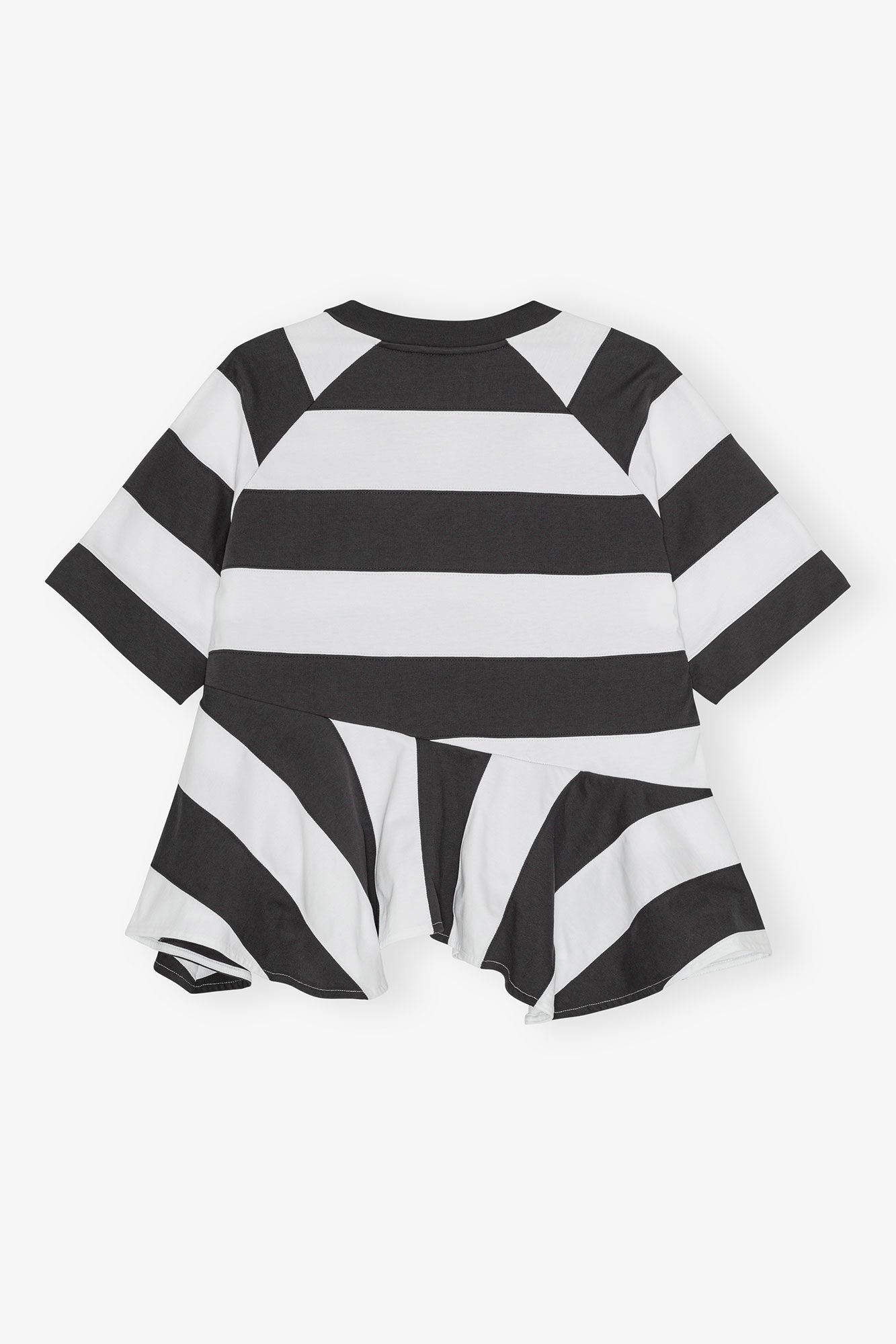 T-shirt in Heavy Cotton with Stripes - GANNI