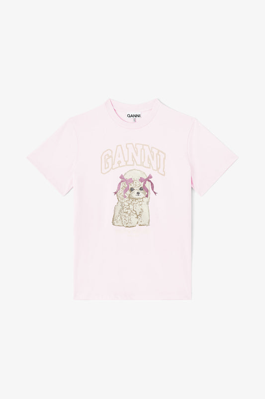 Pink Poodle T-shirt - GANNI