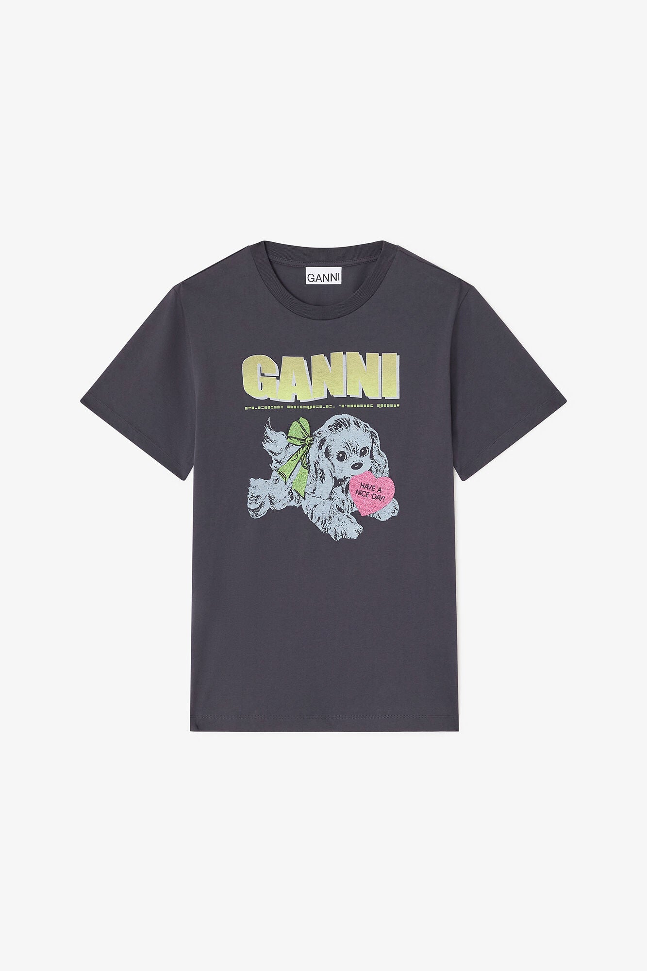 Black Puppy T-shirt - GANNI