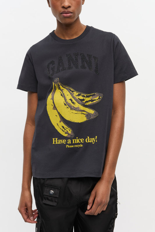 Black Banana Graphic T-shirt - GANNI