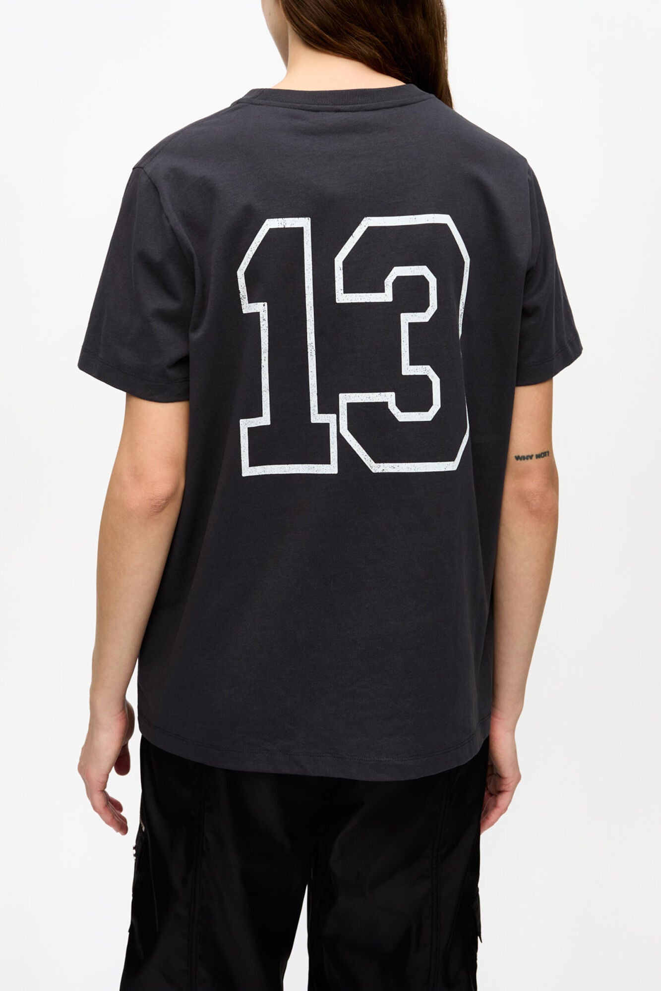 Black Basic Cotton Witch Relaxed T-shirt - GANNI