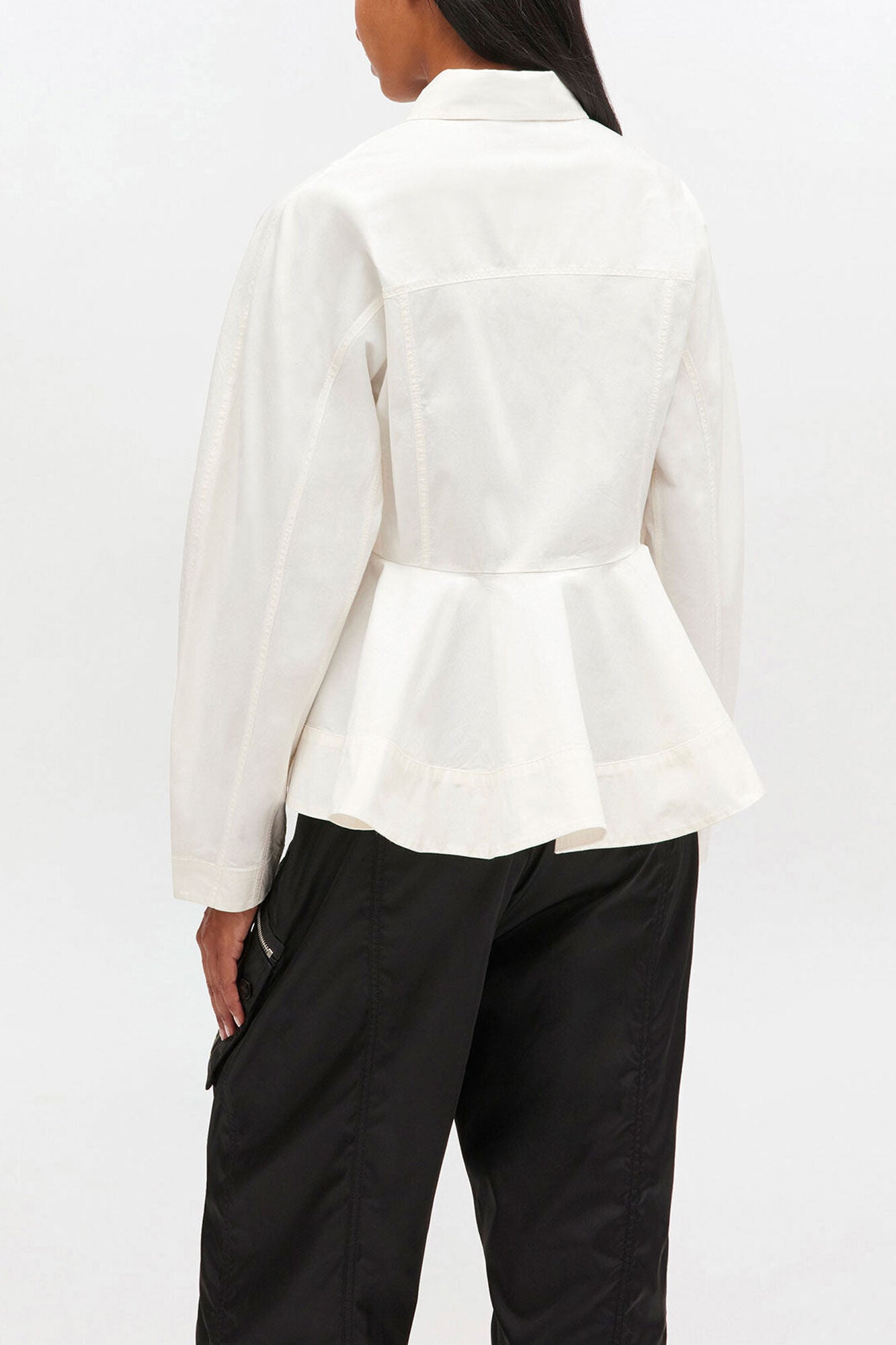 Ivory Peplum Shirt - GANNI