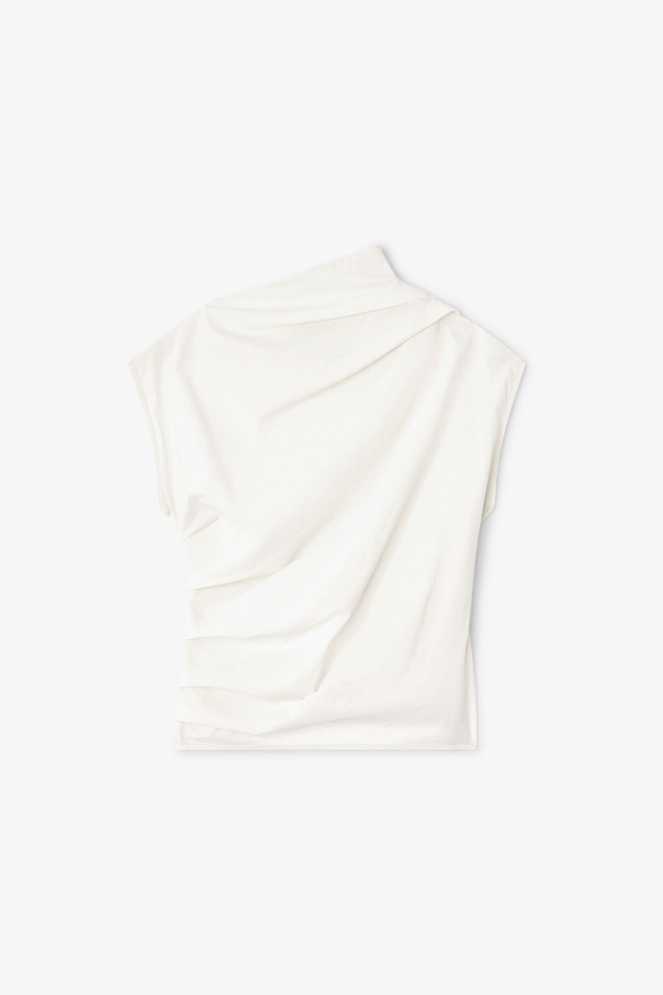Ivory Ruched Top - GANNI