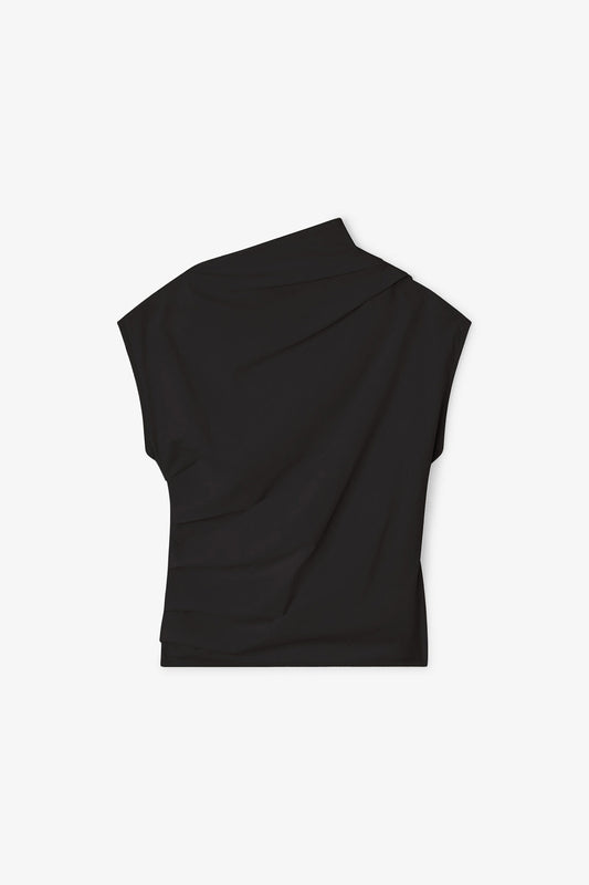 Black Ruched Top - GANNI