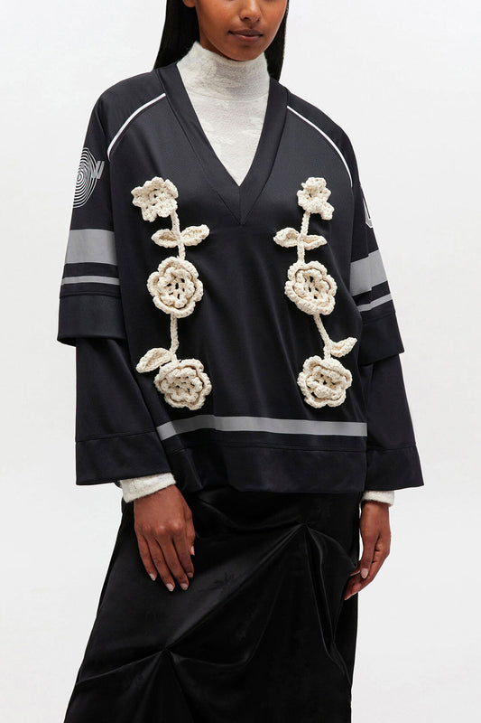Black League Long-sleeve - GANNI