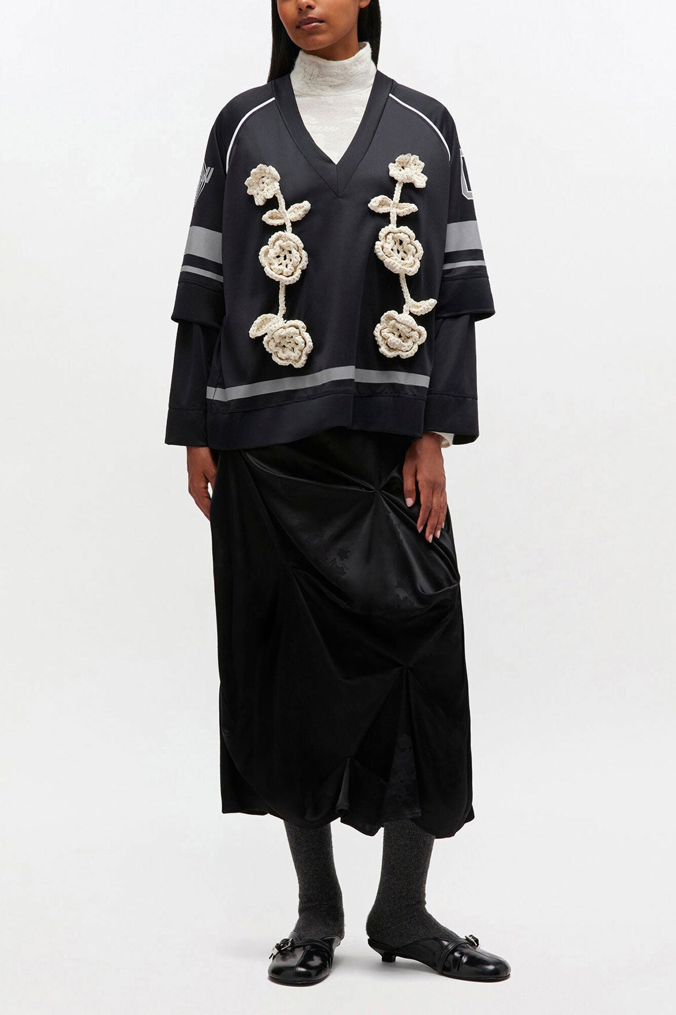 Black League Long-sleeve - GANNI