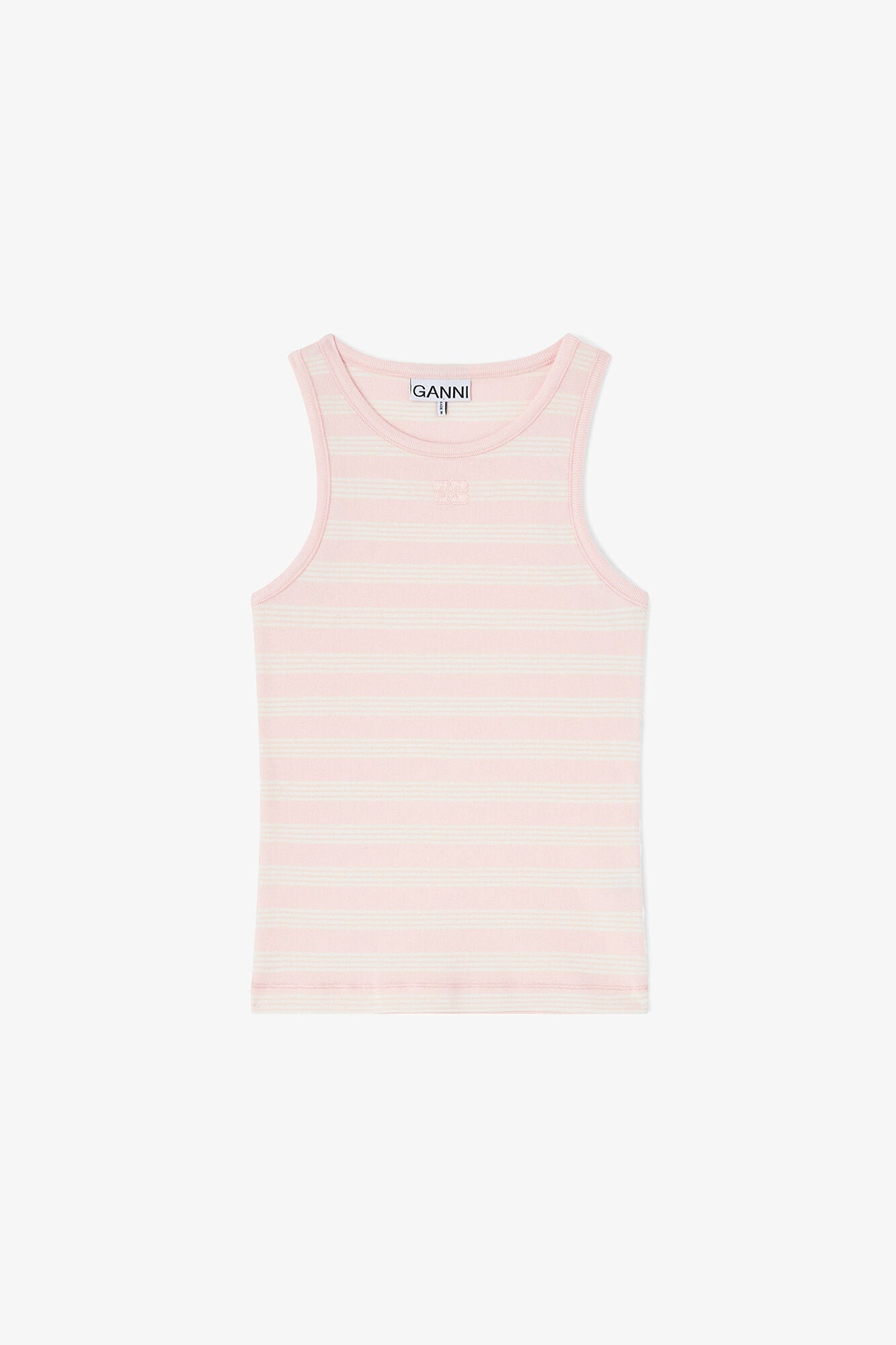 Stripe Rib Tank Top - GANNI