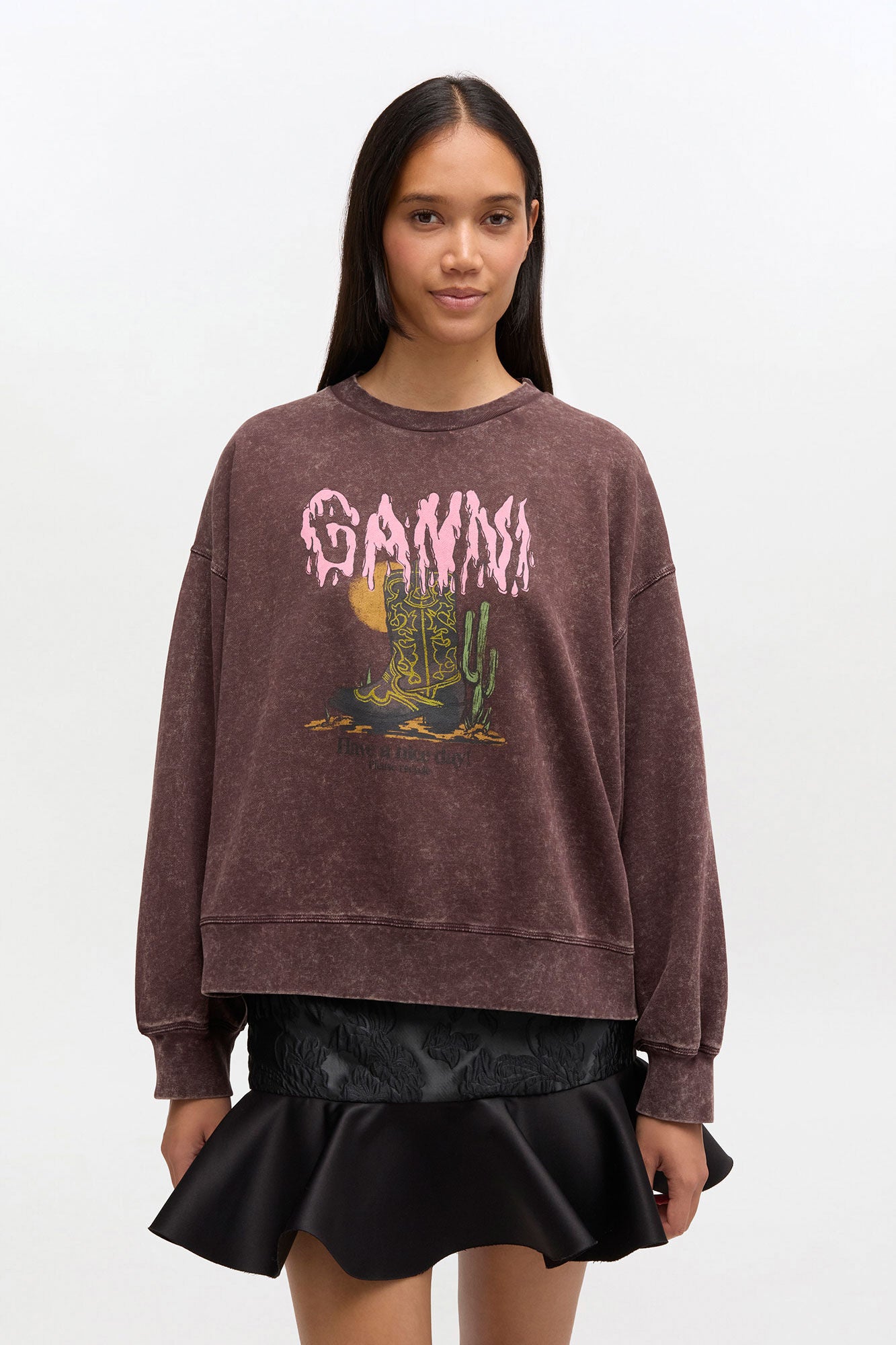 Vintage Wash Sweatshirt - GANNI