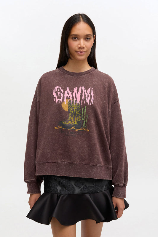 Vintage Wash Sweatshirt - GANNI