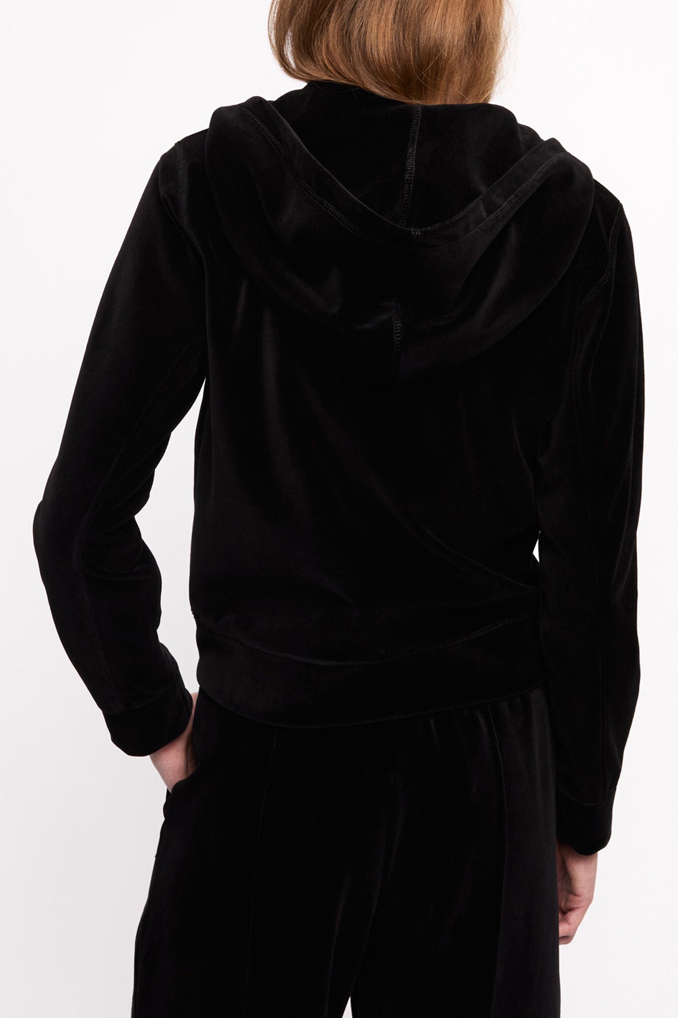 Heavy Velour Zip Hoodie - GANNI
