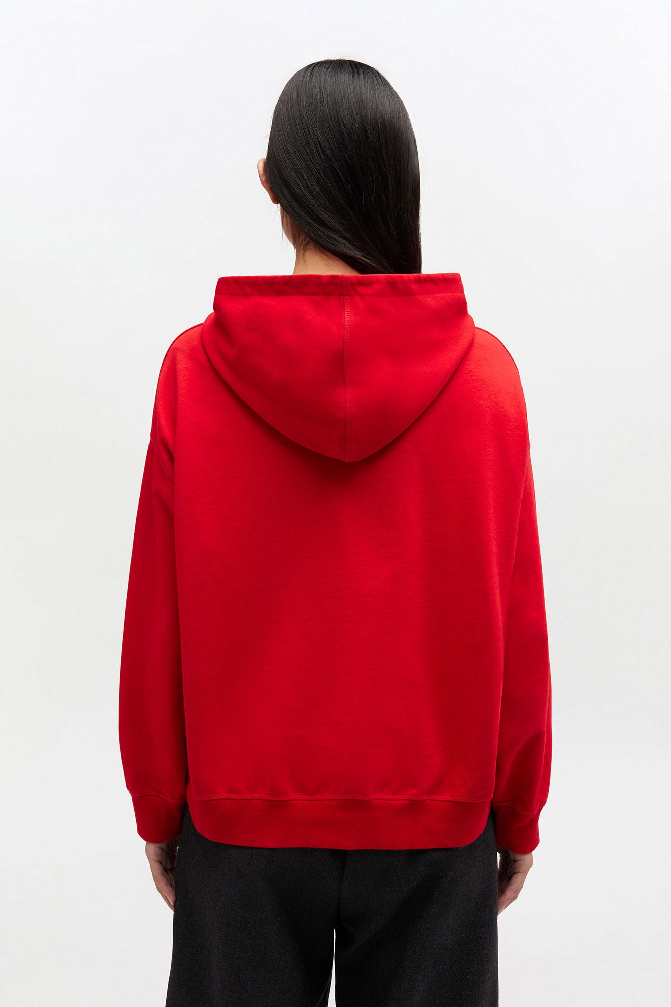 Red Graphic Cropped Hoodie - GANNI