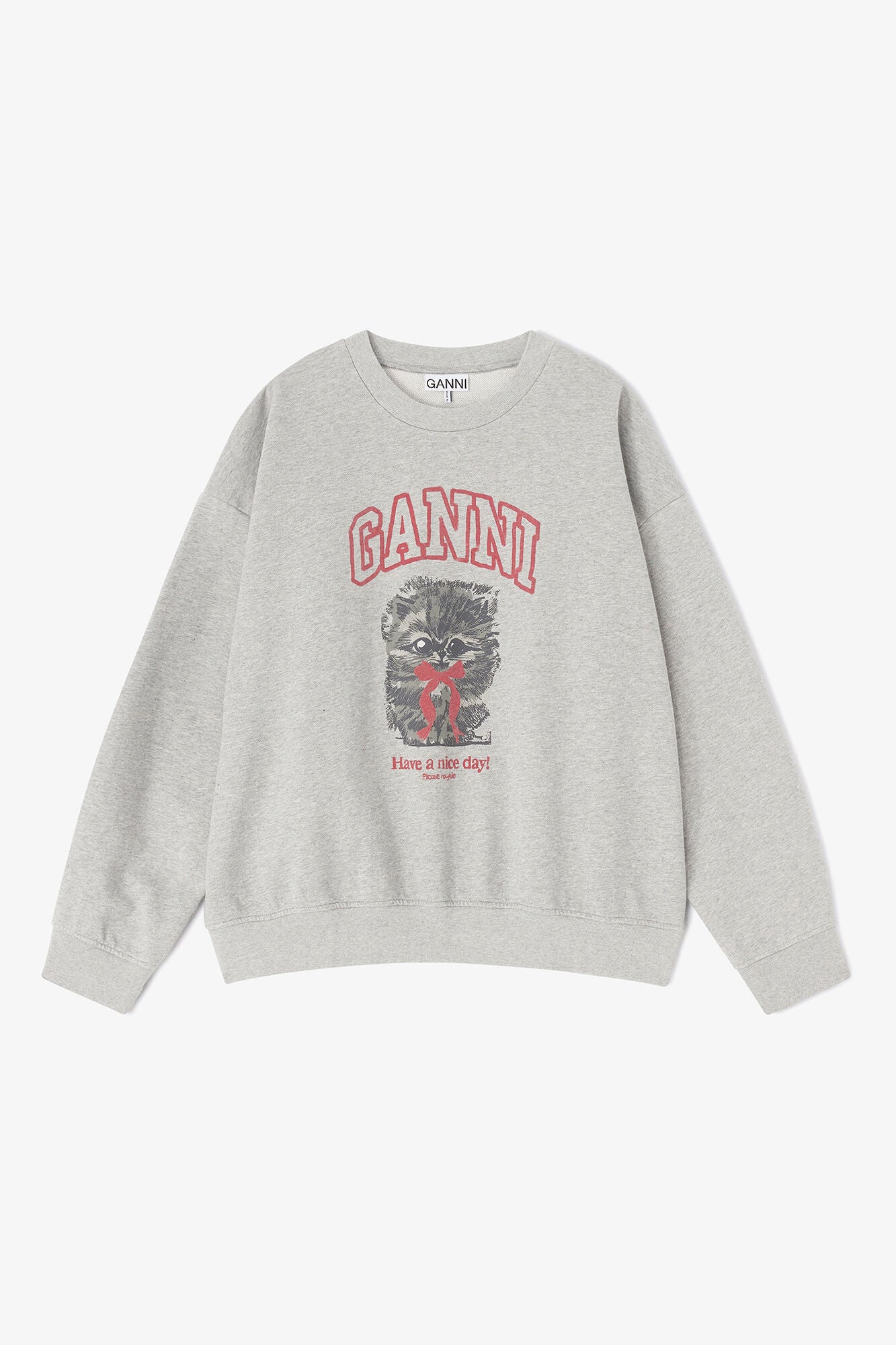 Grey Kitty Sweatshirt - GANNI