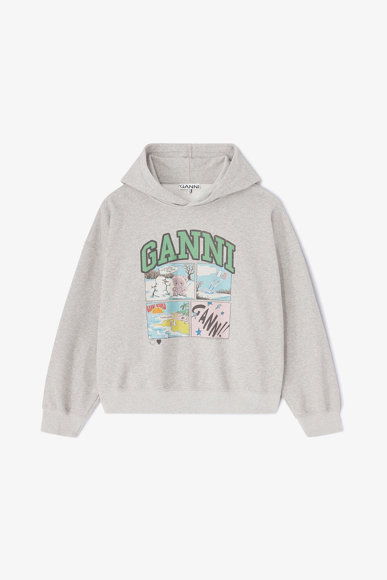 Grey Bear Comic Hoodie - GANNI