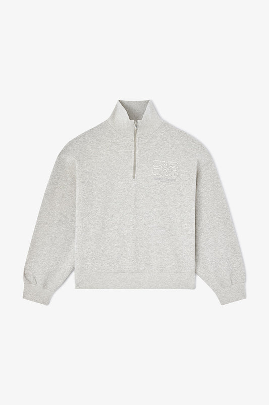 Grey Half Zip Sweatshirt - GANNI