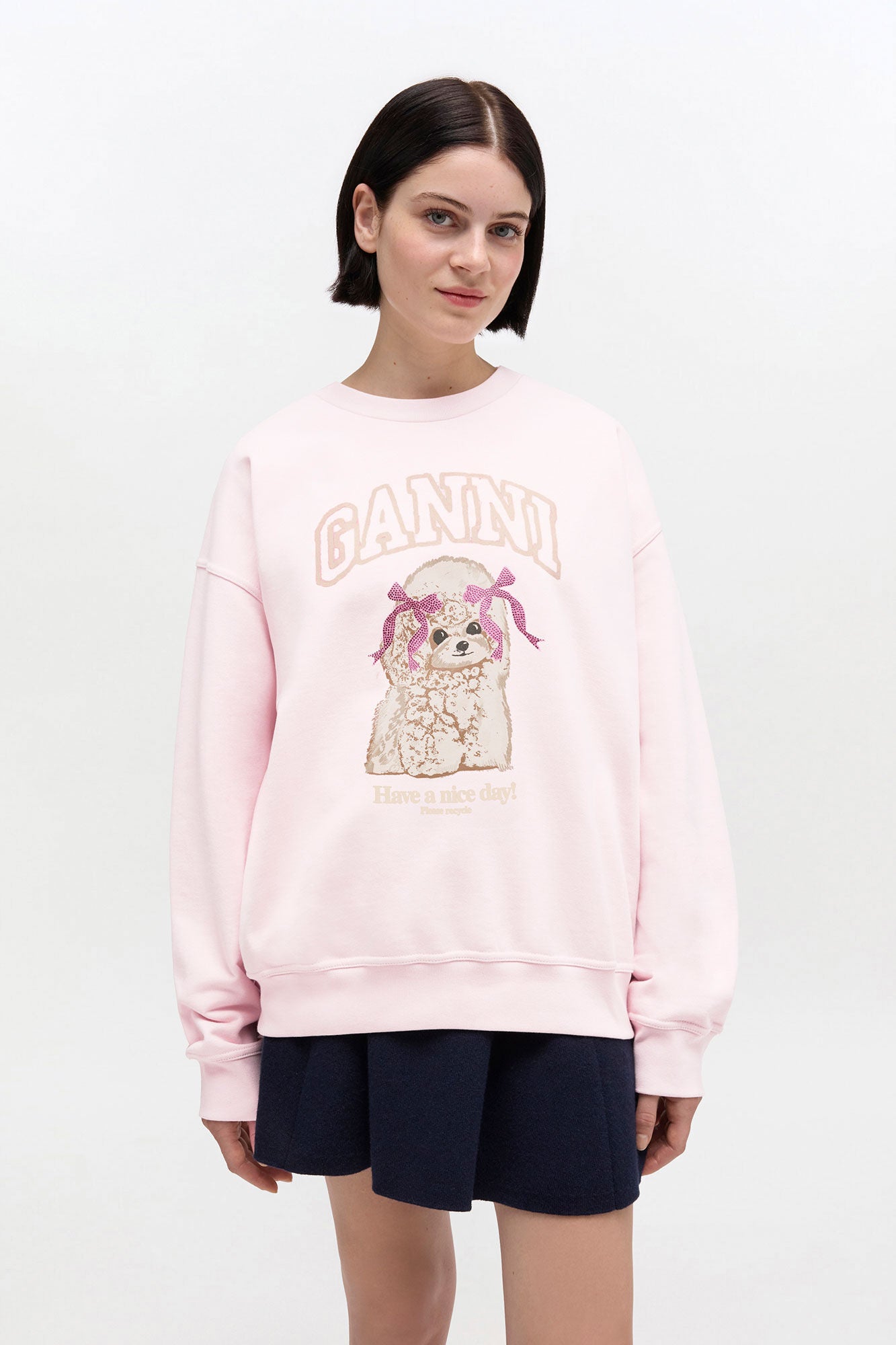 Pink Poodle Sweatshirt - GANNI