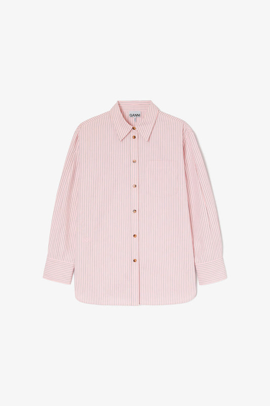 Pink Stripe Shirt - GANNI