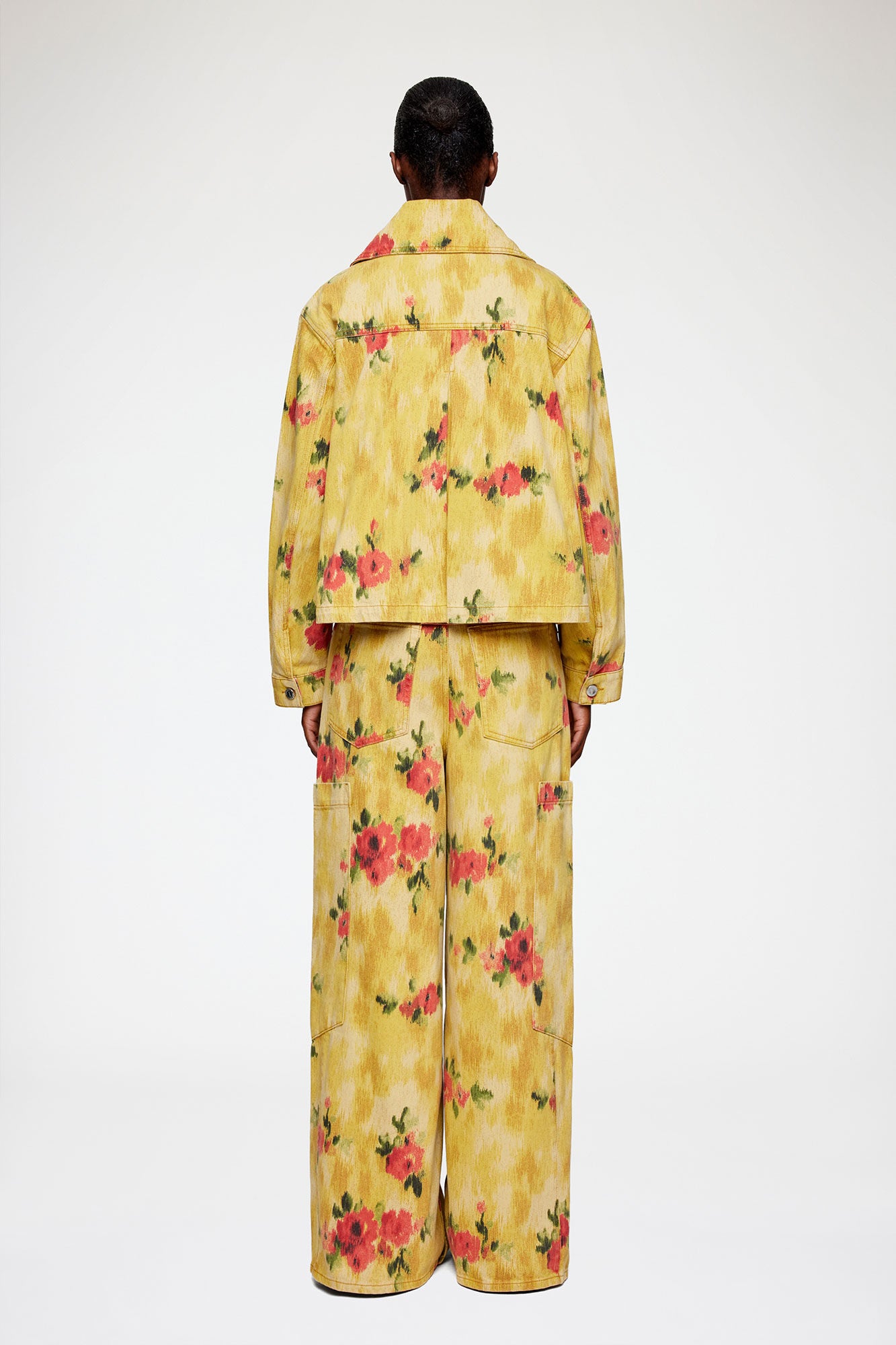 Jacket in Printed Denim - GANNI