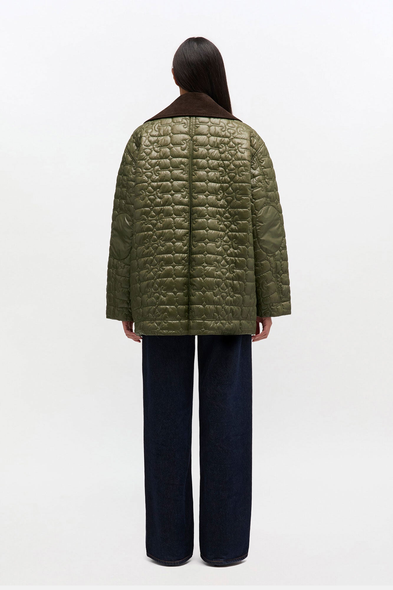 Shiny Quilt Midi Jacket - GANNI