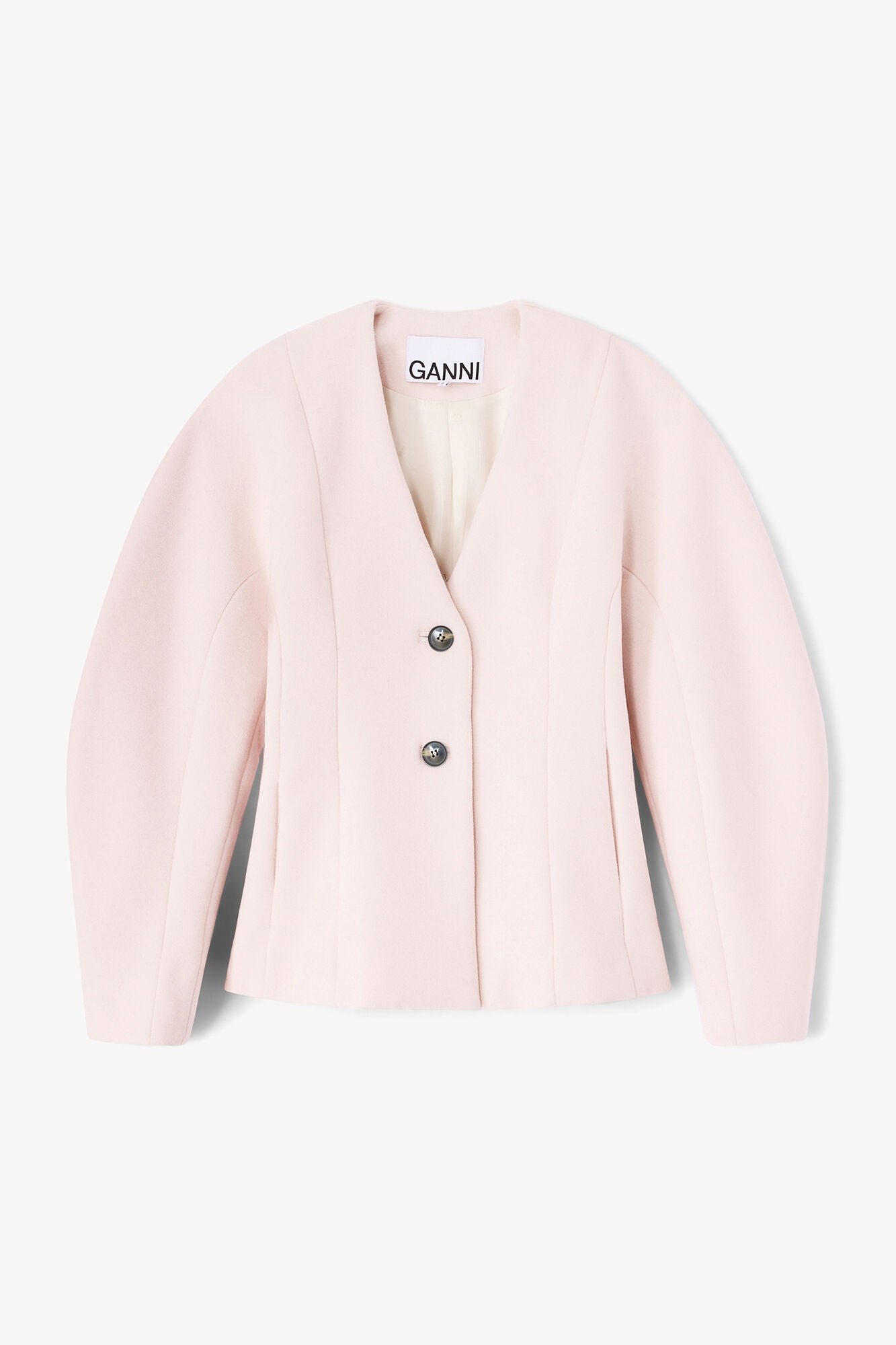 Pink Wool Blazer - GANNI