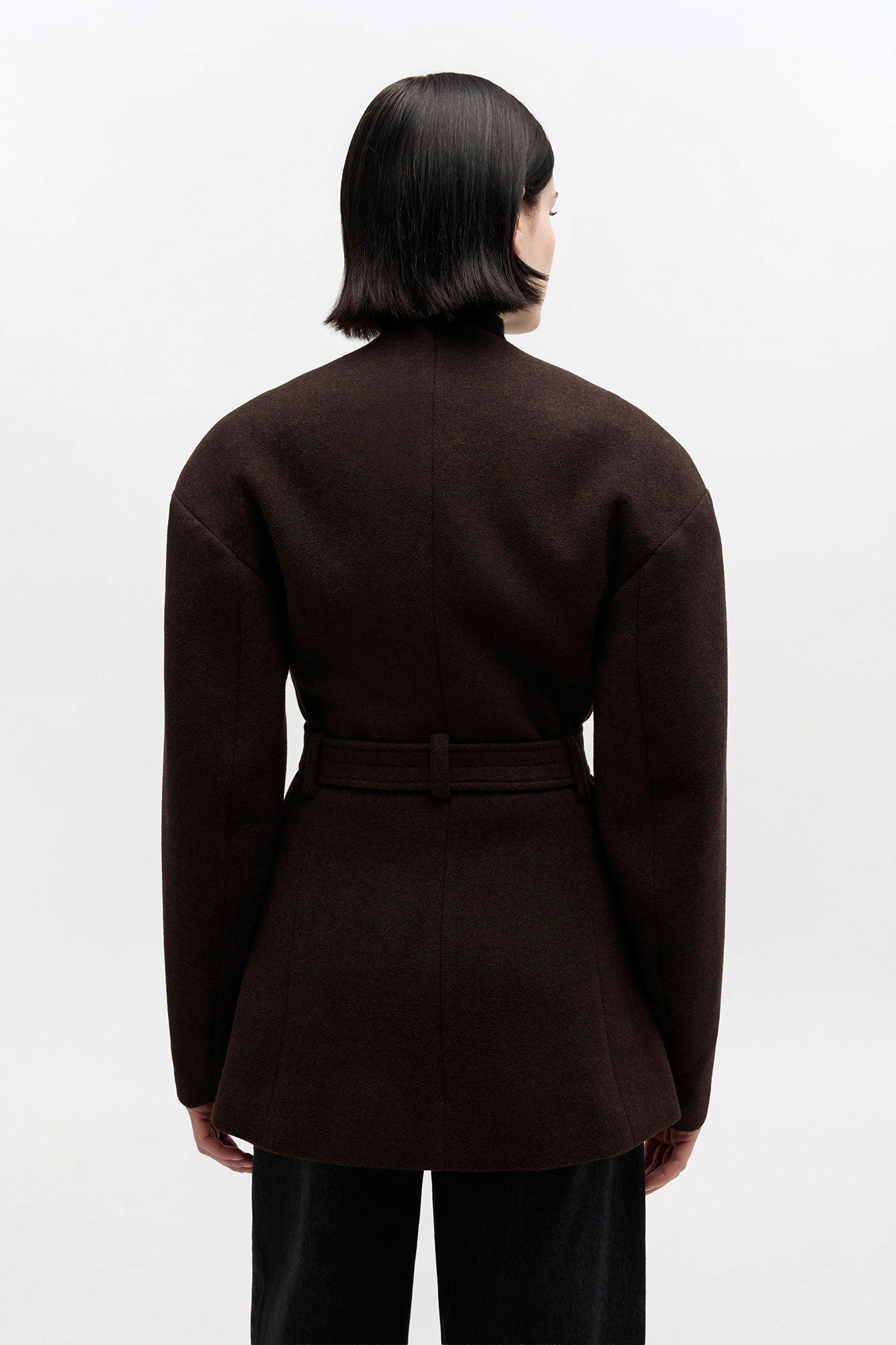Brown Wool Jacket - GANNI