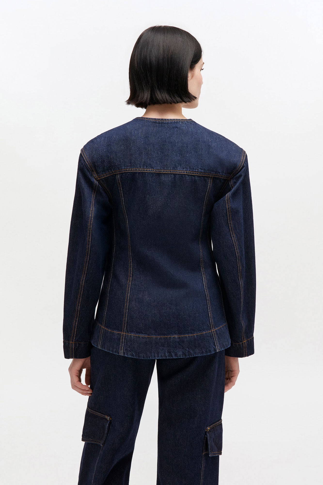 Dark Rinse Denim Blazer - GANNI