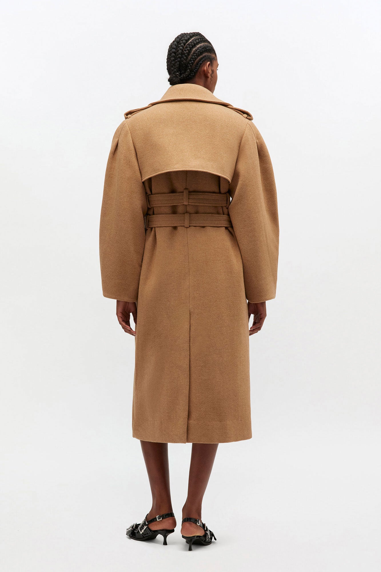 Wool Trench Coat - GANNI
