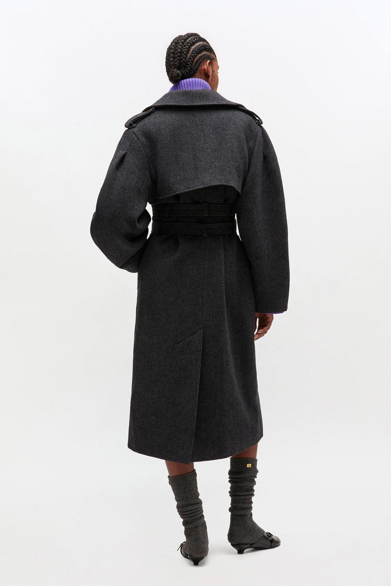 Wool Trench Coat - GANNI