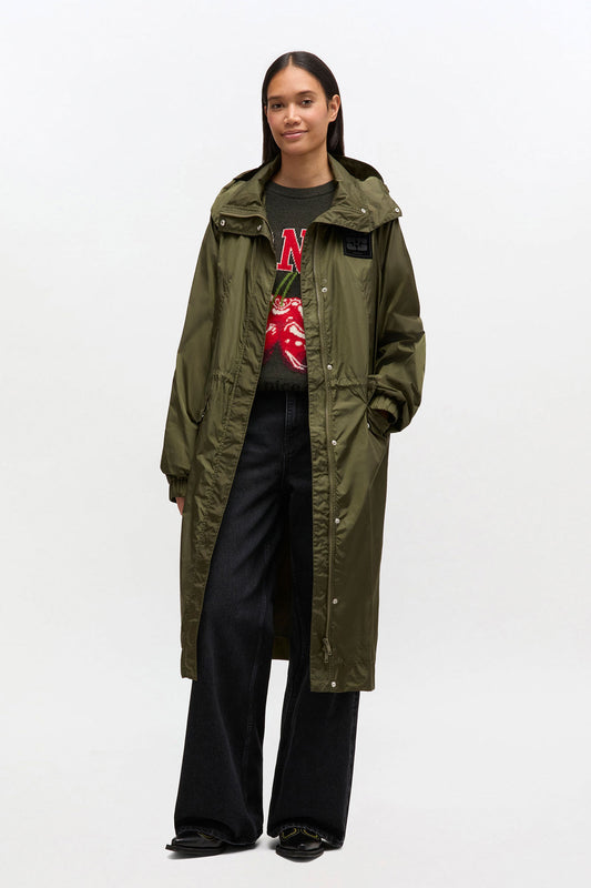 Nylon Parka Coat - GANNI