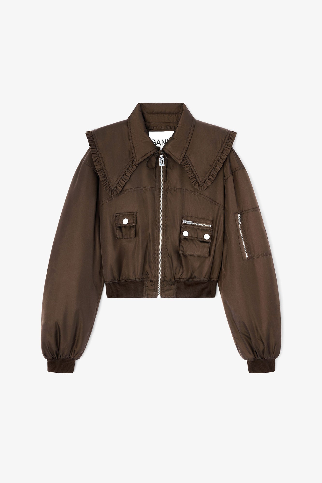Duchesse Nylon Bomber Jacket - GANNI