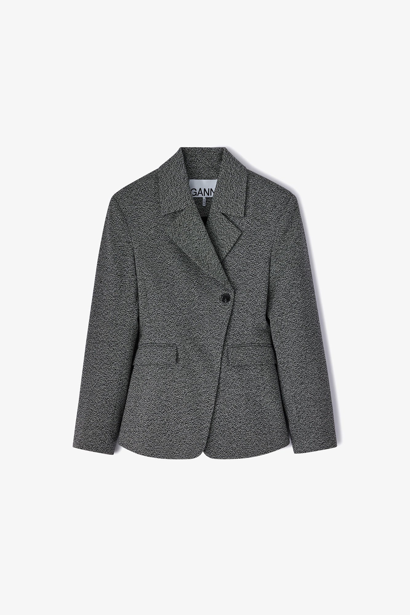 Grey Suiting Blazer - GANNI